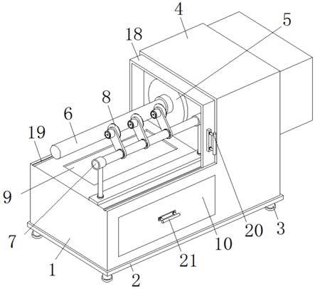 一种具有废料回收功能的纸管加工用黄色香蕉网站的制作方法